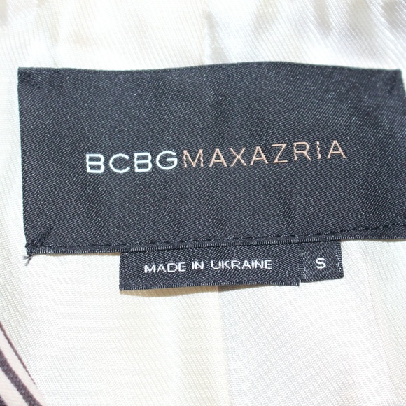 BCBGMaxAzria Black and White Striped Blazer - Picture 7 of 8